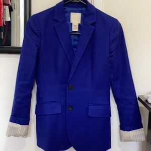 Bright blue JCrew blazer